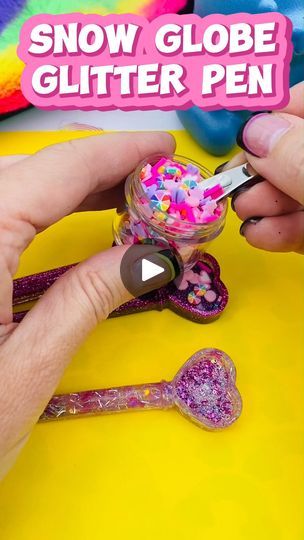 29K views · 214 reactions | Snow Globe Glitter Pen!✨🤩 | More than just a pen, it's a mini snow globe! ❄️ ✨ | By LittleLee and RoseFacebook Resin Snow Globe, Glitter Globes, Glitter Pens, A Pen, Snow Globe, Resin Crafts, Snow Globes, Globe, Pen