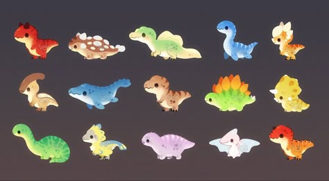 Chibi Dinosaur, Cute Dinosaur Drawing, Dinosaur Tattoos, Dinosaur Wallpaper, Arte Do Kawaii, Dinosaur Images, Dinosaur Drawing, Kawaii Dinosaur, Dinosaur Pictures