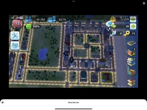 Simcity Buildit Layout Beginner, Sims City Build It Layout, Simcity Buildit Layout Ideas, Simcity Layout, Simcity Buildit Layout, Simcity 4, Mobile Layout, Simcity Buildit, City Grid