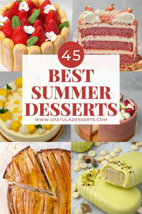 Best Dessert Collection for Summer Ice Cream Bar Recipe, Strawberry Pavlova, Strawberry Crunch Cake, Best Summer Desserts, Bbq Parties, American Desserts, Desserts Chocolate, Crunch Cake, Yogurt Cake