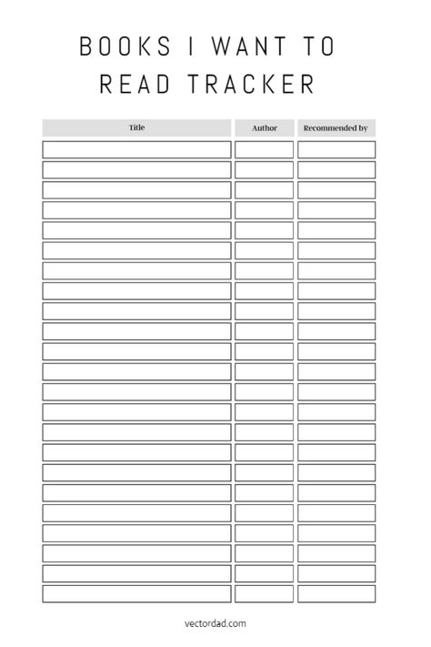 Books I Want To Read Printable, Reading Progress Tracker, Book Wishlist Template, To Read List Template, Reading Journal Template Free Printables, Book Tracker Printable Free, Book List Template, Tbr List Template, Books To Read Tracker