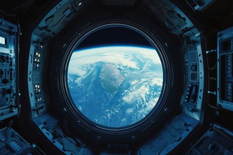 Spaceship Window, Spaceship Interior, Earth Planet, Round Window, Spacecraft, Aerial View, Astronomy, Spaceship, Planets