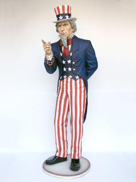 Related image Life Size Statues, Event Props, American Theme, Prop Hire, Whimsical Home, Uncle Sam, Life Size, 4th Of July, Musical