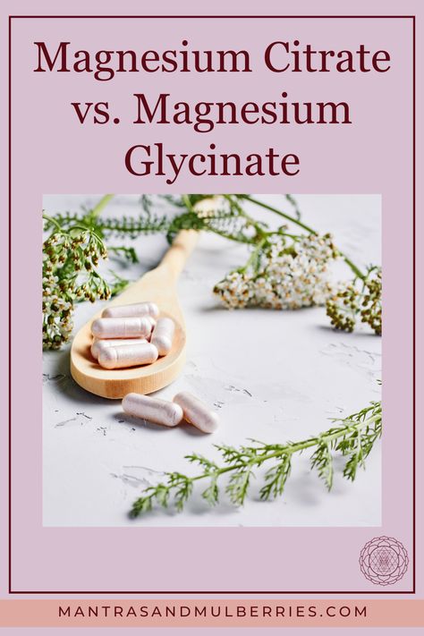 Magnesium is an incredibly important mineral! So many people are deficient in magnesium and might not even know it. There are so many different forms of magnesium, so understanding which one to take is really important. Magnesium citrate and magnesium glycinate are two very popular forms! This post goes over magnesium citrate vs. magnesium glycinate. Best Time Of Day To Take Magnesium, Magnesium Citrate Cleanse, Magnesium Glycinate Benefits Tips, Magnesium Types And Uses Chart, Magnesium Benefits Vitamins For Women, Magnesium Citrate Benefits For Women, Losing Weight With Magnesium, Magnesium Glycinate Benefits For Women, Magnesium Types And Uses