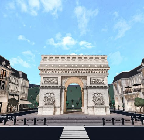 Bloxburg Paris City Layout, Paris City Bloxburg, Bloxburg Paris Apartment, Paris In Bloxburg, Paris Bloxburg Layout, Bloxburg Paris Town, Paris Shopping Street, Paris Layout, Bloxburg Paris