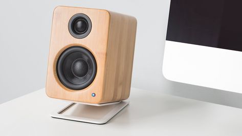 YU2 Powered Desktop Speakers | Kanto Audio Speaker Stands Diy, Box Speaker, Desktop Speakers, Pc Speakers, Speaker Box Design, Sound Isolation, Computer Speakers, Diy Speakers, Speaker Box