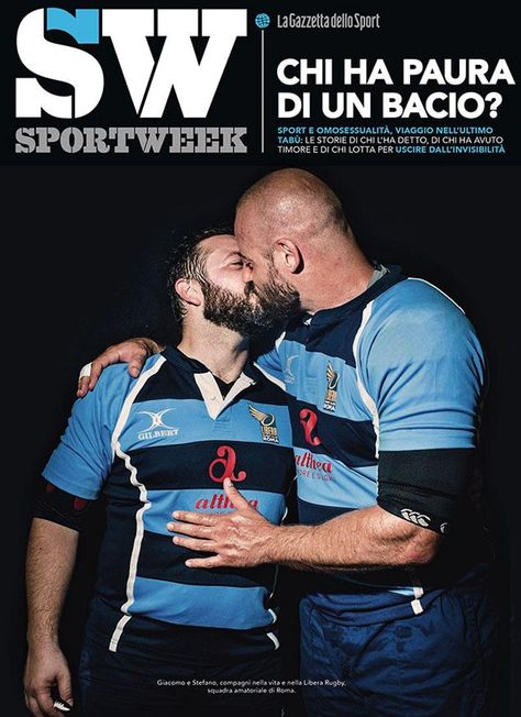 portada SW sportweek Hot Rugby Players, Man Gay, Rugby Boys, Rugby Sport, Chubby Men, Sports Magazine, Rugby Men, Men Kissing, Soccer Guys