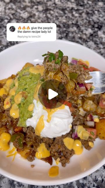 Sea of Soul on Instagram: "Ask and you shall receive 😂😂  ✨Loaded “Taco” Potato Bowl recipe✨  #tacobowl #tacotuesday #loadedpotatobowl #recipes #tacobell #easyrecipes #lunchideasforkids #30minutemeals #kidsinthekitchen" Red Potato Dinner Ideas, Taco Loaded Potato Bowl, Taco Potato Bowl, Cabbage And Potato Recipes, Burritos Casserole, Loaded Potato Bowl, Taco Bowls Healthy, Potato Taco Bowl, Potato Burrito Bowl