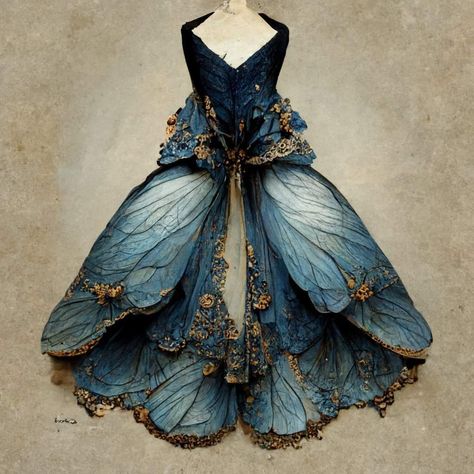 Insect Dress, Fairy Dresses, Nature Dress, Fantasy Dresses, Fantasy Gowns, Fairytale Dress, Fantasy Costumes, Butterfly Dress, Fantasy Dress