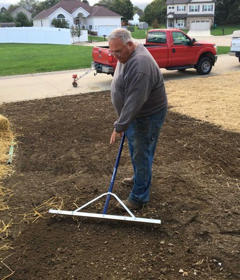 Preparing a Lawn for the Planting of Grass Seed. - Mike's Backyard Nursery How To Lay Grass Seed, Laying Grass Seed, How To Plant Grass Seed Lawn, Planting Grass Seed Fall, How To Grow Grass From Dirt Backyards, Planting Grass Seed In Spring, Grass Seed Tips How To Grow, Best Grass Seed Lawn, Growing Grass From Seed