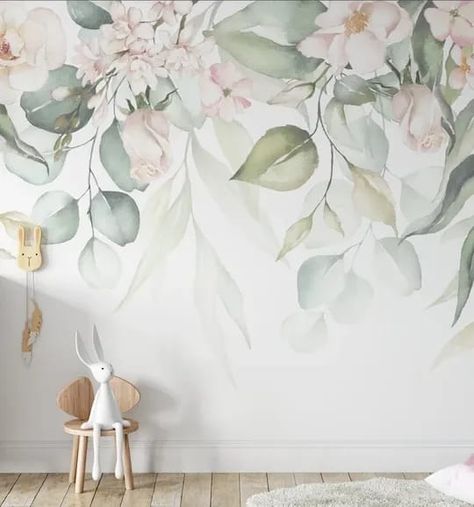 Luxe Wallpaper, Modern Wall Paint, Girls Playroom, How To Hang Wallpaper, Latest Wallpapers, Nursery Fabric, Wallpaper Trends, 20 Off Sale, Deco Floral