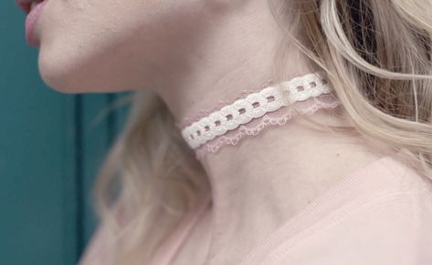 Chocker Neckless Aesthetic, Chocker Neckless, Lace Choker, Crochet Necklace, Choker, Choker Necklace, Fashion Inspo, Fashion Outfits, Wardrobe