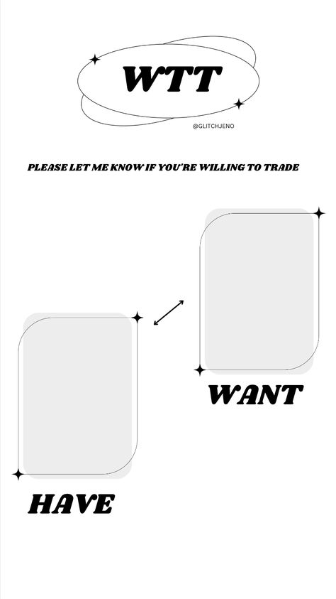 Photocard Trading Template, Kpop Receipt Template, Pc Trading Template, Trading Template Kpop, Photocard Trade Template, Kpop Profile Template, Kpop Trading Templates, Wtt Template Photocard, Aesthetic Receipt Template