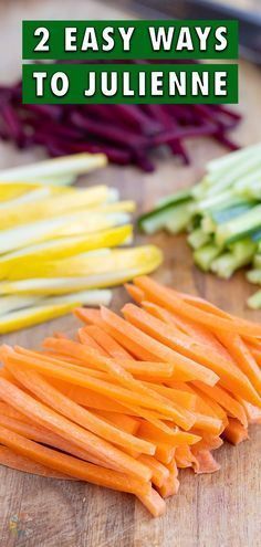 How To Cut Carrots, Julienne Vegetables, Refined Sugar Free Recipes, Julienned Carrots, Vegetable Prep, Vegetarian Sandwich, Easy Snack Recipes, Never Regret, Stir Fries