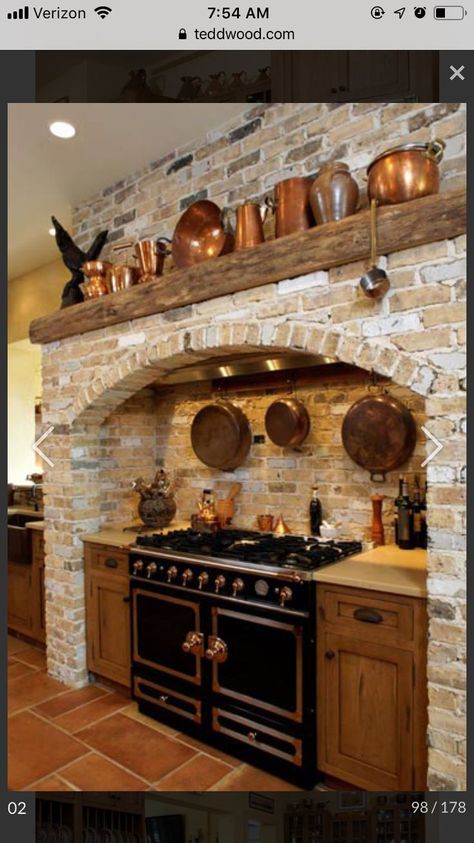 Stone Country Kitchen, Old World Italian Kitchen, 11 Ft Kitchen Island, Stone Stove Surround Kitchen, Tuscany Style Kitchen, Italian Style Kitchen Tuscany, Old World Style Kitchen, Old World Kitchen Ideas, Tuscany Kitchen Ideas