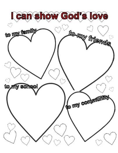 God's Love Worksheet / Valentines (1 John 4:19) by okayteacher | TPT 1 John 4 19 Craft For Kids, God Loves Me Craft, Midweek Service, Sunday School Valentines, Valentines Day Bulletin Board, Worksheet Preschool, Kids Sunday School Lessons, Children Church, 1 John 4 19