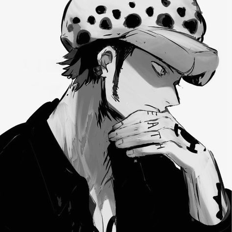 Law Hat One Piece, Law Trafalgar Fanart, Trafalgar Law Hands, One Piece Law Icon, Trafalgar Law Aesthetic, Trafalgar Law Cute, Law One Piece Fanart, Law One Piece Icon, Trafalgar Law Fanart