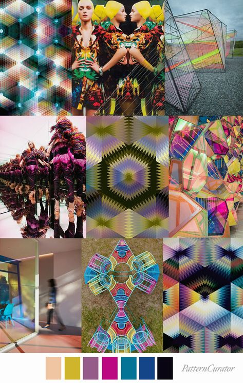 KALEIDOSCOPIC TWIST by Pattern Curator Pattern Curator, Print Scarf Design, Moodboard Fashion, Kaleidoscope Images, Print And Pattern, Palette Design, Twist Pattern, Fashion Themes, Fashion Photography Inspiration