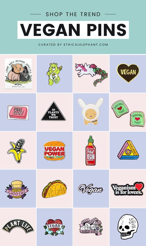 Add some flair to your wardrobe with these awesome vegan enamel pins. Toast Fashion, Tacos Vegan, Conscious Lifestyle, Pin Ideas, Shopping Quotes, Vegan Shopping, Art And Craft Materials, Vegan Humor, Shrinky Dink