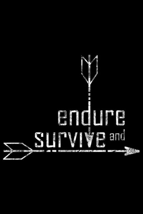 Endure and Survive Endure And Survive Tattoo, Endure Tattoo, Survived Tattoo, Survive Tattoo, Apocalypse Tattoo, Ellie Miller, Survival Tattoo, Lower Arm Tattoos, The Last Of Us Ellie