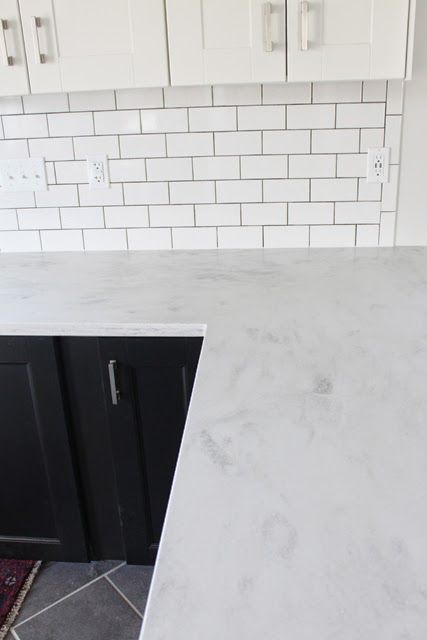 In my last couple of posts I showed a lot of our countertops and I realized I never did a follow-up post to the installation .  We've lived ... Countertops Solid Surface, Corian Kitchen Countertops, Replacing Kitchen Countertops, Corian Countertops, Corian Solid Surface, Kitchen Remodel Countertops, Solid Surface Countertops, Kitchen Countertop Materials, New Countertops