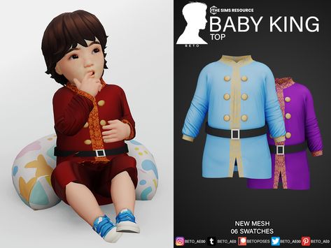 The Sims Resource - Sims 4 - Everyday - Beto_ae0 - male cc sims 4, clothing, the sims 4 King Outfit Sims 4 Cc, Sims 4 Prince Cc Maxis Match, Medieval Baby, Sims Royal, Infants Cc, Sims 4 Medieval Cc, Sims 4 Vampire, Sims 4 Royal Cc, Sims 4 Infants