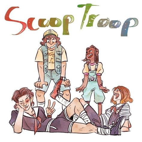 The Scoops Troop, Scoops Troop Fanart, Scoop Troop Stranger Things, Stranger Things Scoops Troop, Scoop Troop, Scoops Ahoy, Stranger Things Poster, Stranger Danger, Stranger Things Steve