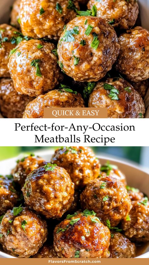 These meatballs are a go-to recipe for any meal! With tender meat, flavorful herbs, and a hint of garlic, they're perfect in spaghetti, on subs, or as an appetizer. Make dinner easy and delicious with this versatile dish. Save the recipe for your next gathering, family dinner, or cozy night in! Meatball Recipes Easy, Meatballs Easy, Tender Meat, Meatballs Recipe, Dinner Easy, Meatball Recipes, Meat Tenderizer, Cozy Night, Family Dinner