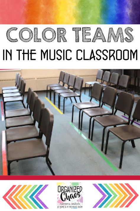 As you think about back to school and how to make a positive impact on classroom procedures, check out these ideas for using color teams! Color teams make everything easier: transitions between activities, beginning and end of class procedures, student jobs, managing student supplies, assigning instruments, seating arrangements, small groups, and so much more. #elementarymusic #classroomprocedures Choir Classroom Decor, Elementary Music Classroom Setup, Music Classroom Organization, Music Classroom Management, Choir Classroom, Class Procedures, Music Classroom Decor, Student Supplies, Elementary Music Class