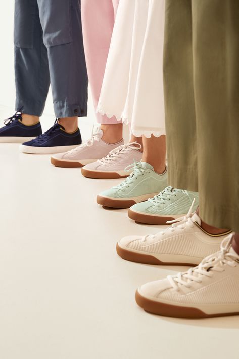 Rothy’s The Lace Up sneaker. #rothys #rothyshoes #rothyssneakers #ecofriendlyproducts #sustainablefashion Lace Crafts, Trending Sneakers, Cute Sandals, New Sneakers, Sneakers Outfit, Fashion Editor, Slip On Sneakers, White Sneaker, Shoe Brands