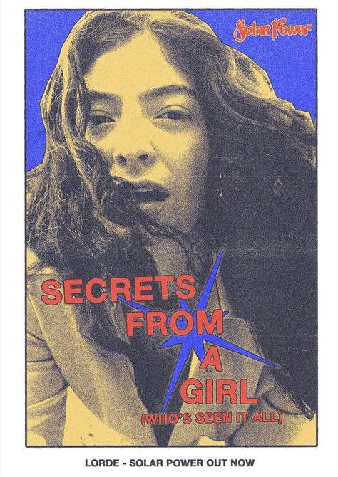 Lorde Poster Prints, Solar Power Lorde, Lorde Poster, Font Tattoo, Font Vintage, Font Bubble, Dorm Wall Art, Dorm Art, Magazine Collage