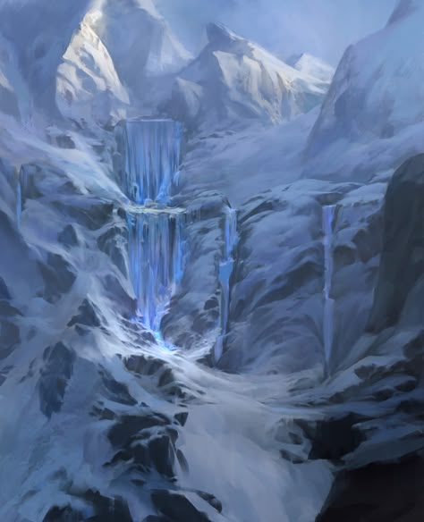 Fantasy Art Landscape, Icewind Dale, Classic Fantasy, Arctic Landscape, Short Movies, Fantasy Castle, Fantasy City, Fantasy Places, Riot Games