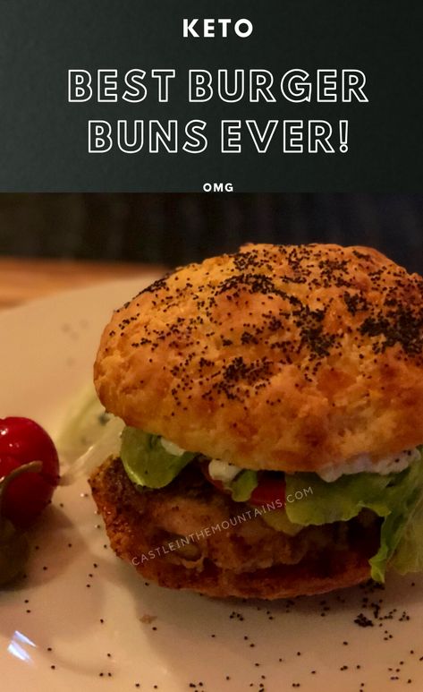 Gf Buns, Keto Burger Buns, Burger Bun Recipe, Best Burger Buns, Low Carb Burger Buns, Sandwich Buns, Keto Sandwich, Keto Buns, Burger Bun