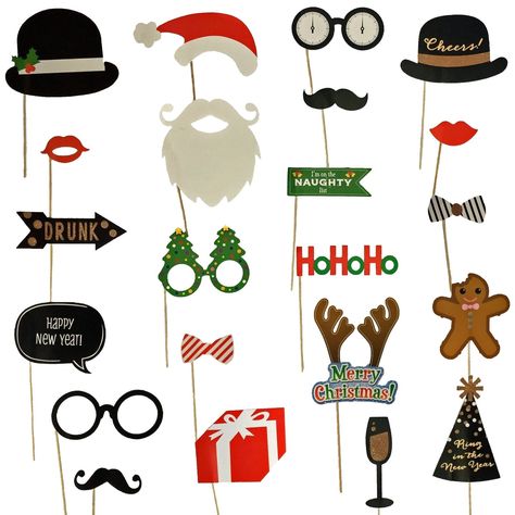 Nice Amazing Christmas & New Years Eve Props Photo Booth Fun Holiday Party Deco 27 Count  2018 Check more at http://24myshop.cf/fashion-style/amazing-christmas-new-years-eve-props-photo-booth-fun-holiday-party-deco-27-count-2018/ New Years Eve Photo Booth, Christmas Party Photo Booth, Holiday Photo Booth Props, Christmas Photo Booth Props, Holiday Photo Booth, Diy Photo Booth Props, Christmas Party Photo, Diy Props, Christmas Photo Booth