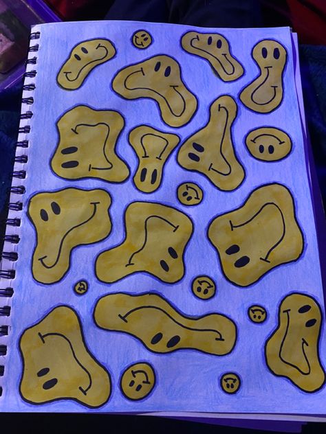 #art #drippy #happy #trippy #markers #drawing #trippydrawing Easy Drawings Trippy, Drippy Drawing Ideas, Easy Trippy Drawings, Trippy Drawings Easy, Easy Marker Art Simple, Easy Trippy Things To Draw, Trippy Doodles, Class Doodles, Markers Drawing