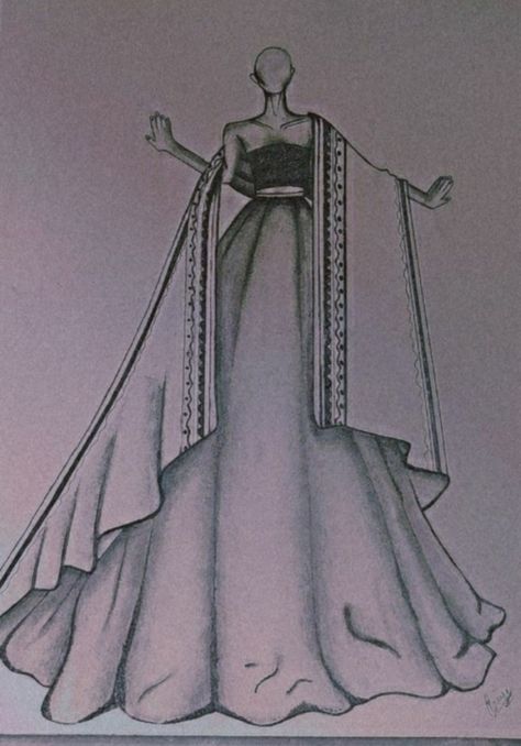 Pencil shading illustration dress designing Indian Dress Sketches Pencil, Indian Dress Illustration, Shading Illustration, Dresses Illustration, Illustration Dress, Aesthetic Sketch, Dress Designing, Dress Illustration, Dress Design Drawing