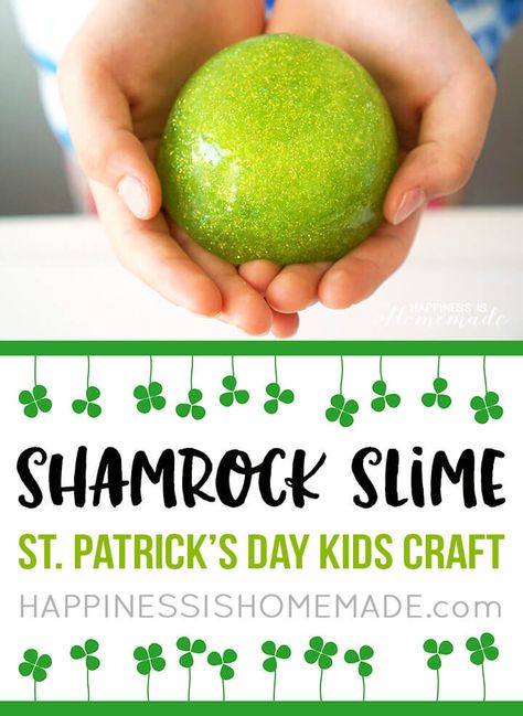 St Patrick's Day Kids, Easy Games For Kids, Leprechaun Craft, St Patricks Day Crafts For Kids, St Patrick Day Activities, Diy Slime Recipe, St Patrick's Day Decorations, St Patrick's Day Crafts, St. Patricks Day