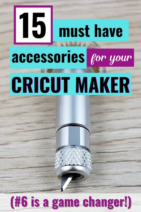 Cricut Maker 3 Blades Guide, Cricut Maker 3 Tips, Cricut Maker Accessories, Cricut Maker 3 Blades, Cricut Accessories Storage, Engraving Silicone With Cricut, Crichton Maker Projects, Cricut Must Haves For Beginners, Crichton Maker 3