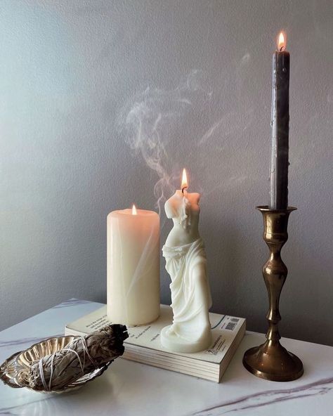 Eve Rusakova on Instagram: “1, 2 or 3? . . . . #mood #instamood ##candles #sunday #aestetic #ａｅｓｔｈｅｔｉｃ #neutrals #aesthetics #home #cozy #cozyvibes” Venus Goddess, Aesthetic Candles, Candle Aesthetic, Candle Inspiration, Manifestation Board, Clean Girl, Slow Living, Dream House Decor, Room Aesthetic