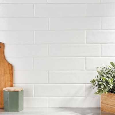 Timeless Backsplash, White Tile Backsplash, White Subway Tile Backsplash, Subway Tile Kitchen, Tiles For Wall, Polish Ceramics, Ceramic Subway Tile, Tile Ceramic, Ivy Hill Tile