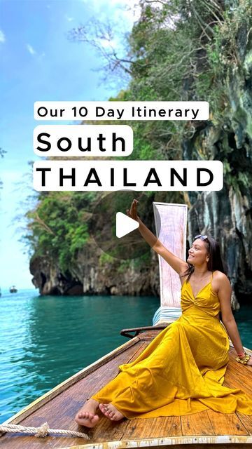 Sakshi & Varun | Nature • Travel • Lifestyle on Instagram: "📌Save this 10 day itinerary for exploring south Thailand and share it with your travel partner to plan your next trip:

Bangkok - 2 days
Day 1:

	•	Central Rama 9
	•	Chatuchak Weekend Market
	•	Terminal 21

Day 2:

	•	The Grand Palace
	•	Wat Phra Chetuphon
	•	Wat Arun Ratchawararam
	•	Khao San Road
	•	Iconsiam Mall

Krabi - 4 days
Day 3:

	•	Wat Tham Suea
	•	Krabi Town
	•	Krabi Night Market

Day 4:

	•	Hong Island Tour
	•	4 Island Tour
	•	Reeve Beach Club Fireshow

Day 5:

	•	Hot Spring Waterfall
	•	Emerald Pool
	•	Blue Pool
	•	Ao Nang Beach
	•	Ao Nang Night Market

Day 6:

	•	Wat Kaew Korawararam
	•	Khaothong Hill

Phuket - 4 days
Day 7:

	•	Breakfast at A Blanket & A Pillow Cafe
	•	Karon Beach Sunset
	•	Karon Night Market
	•	Th 3 Weeks In Thailand, Thailand Itinerary One Week, Thailand 3 Weeks, Iconsiam Mall, 7 Day Thailand Itinerary, Bangkok Itinerary 5 Days, South Thailand, Krabi Town, Weekend Market