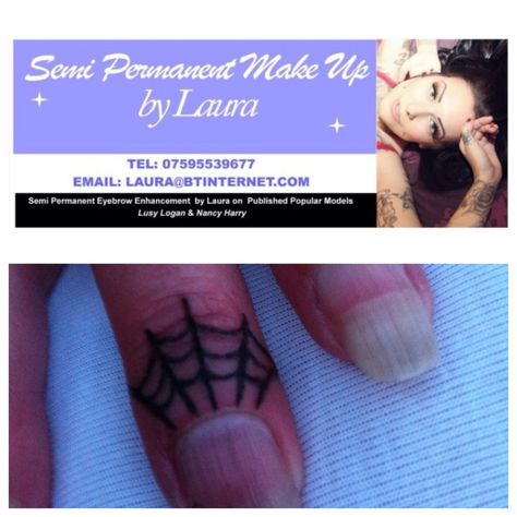 Did you see it here first? #cuticletattoo #tattoofinger #cobweb #spiderweb #web #semipermanentfingertattoo #laurapermaderma #http://microdermalpigmentation.co.uk Finger Spider Web Tattoo, Spiderweb Finger Tattoo, Spiderweb On Hand Tattoo, Web Finger Tattoo, Hand Tattoos Spiderweb, Spiderweb Tattoo Between Fingers, Hand Tattoo Spider Web, Cuticle Tattoos, Semi Permanent Eyebrows