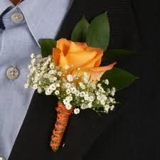 Yellow Boutonniere, Boutonniere And Corsage, Orange Boutonniere, Corsage And Boutonniere, Corsage Prom, Prom Flowers, Diy Wedding Flowers, Corsage Wedding, Boutonniere Wedding