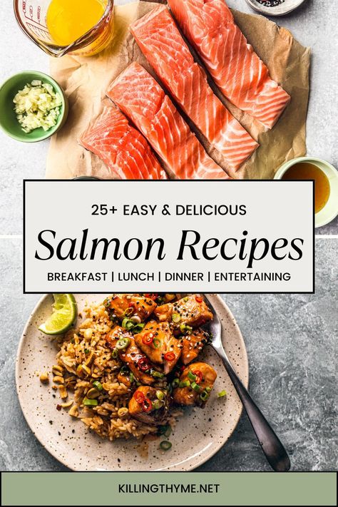 Looking for ways to incorporate more salmon into your diet? This collection of Easy Salmon Recipes has it all—from breakfast to dinner!#salmonrecipes #salmon #dinnerrecipes #healthydinner #breakfastrecipes #brunchrecipes #omega3 #pescatarian #pescetarian #salmondinner Breakfast Salmon Recipes, Salmon For Brunch, Salmon For Breakfast Mornings, Salmon Lox Breakfast, Pescatarian Breakfast Ideas, Japanese Salmon Breakfast, Brunch Salmon, Salmon For Breakfast, Breakfast Salmon