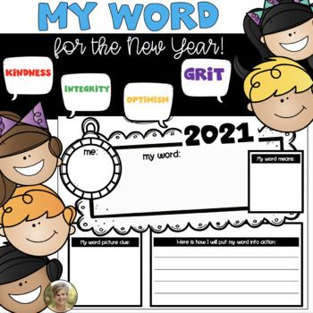 Happy New Year: 2021! This activity can help facilitate talks about a fresh start, the power of words and how just one word may help them focus and become a better person in a personal way. Kindness, grit, integrity, optimism, strength, bravery, friendship...which word could it be? Gather the kids t... New Year Kindergarten, Become A Better Person, Picture Clues, New Years Activities, The Power Of Words, Power Of Words, 4th Grade Reading, Better Person, Word Activities