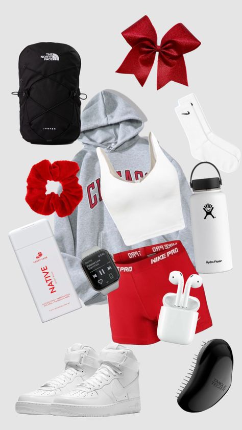 Outfits For Cheer Practice, Cheerleading Outfits Practice, Cheer Outfits For Practice Aesthetic, Cheer Fits Practice, Cheer Wishlist, Cheerleading Outfits Aesthetic, Cheer Outfits For Practice, Preppy Cheer Practice Outfits, Cute Cheerleader Outfits For Practice