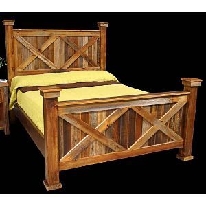 MHBED50  Barnwood  Rustic Queen Bed Wood Furniture Bedroom Decor, Transitional Living Room Furniture, Platform Bed Wood, Rustic Bed Frame, Rustic Bedroom Furniture, Western Bedroom, Bed Platform, Wood Bedroom Furniture, Bed Wood