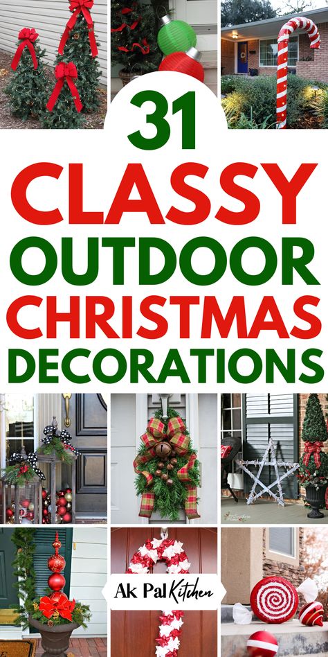 Outdoor Christmas decorations bring holiday cheer to your home. From DIY outdoor Christmas decor to festive holiday front yard displays, transform your space with creative ideas. Use Christmas lights, inflatables, and DIY Christmas wreaths to make your yard stand out. Try simple Christmas porch decorations or create a stunning holiday garden display. Whether you're looking for Christmas yard decor ideas or simple outdoor Christmas decorating ideas, these make your holiday season magical. Mailbox Ideas For Christmas, House Front Christmas Decorations, Diy Outdoor Snowman Christmas Yard, How To Decorate Outdoor Flower Pots For Christmas, Christmas Tub Ideas, Outdoor Decor Christmas Diy, Outdoor Christmas Decor No Lights, Simple Christmas Outside Decor, Christmas Outdoors Ideas