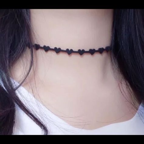 Gothic Heart, False Collar, Heart Choker Necklace, Black Choker Necklace, Chocker Necklace, Heart Choker, Simple Leather, 2017 Fashion Trends, Black Choker