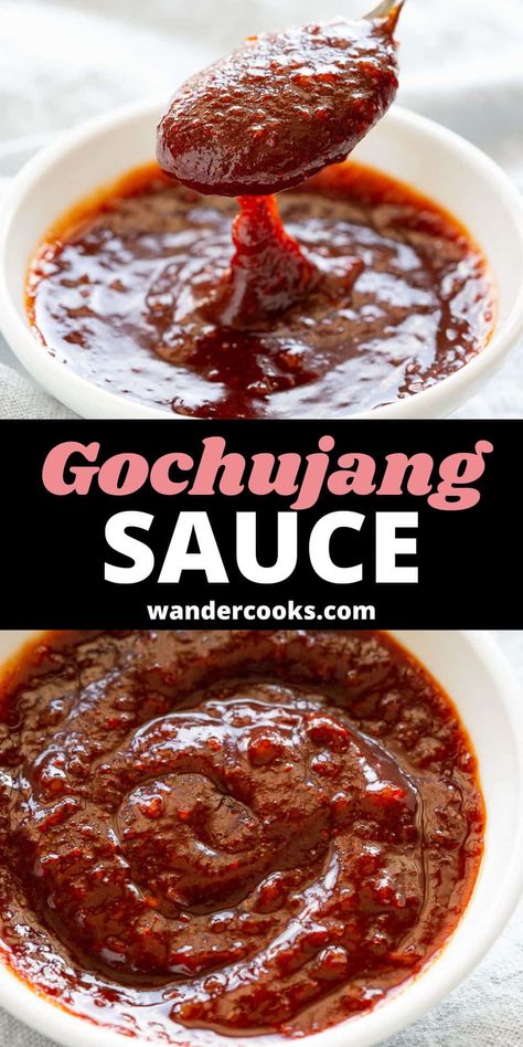 Try this incredible all purpose gochujang sauce to add mouth-watering flavour and heat to just about anything! Not just for Korean recipes, try it with your favourite stir frys, marinades and even pasta. Gochujang Sauce Recipe, Healthy Korean Recipes, Homemade Italian Pizza, Tteokbokki Recipe, Bulgogi Sauce, Easy Korean Recipes, Asian Sauces, Healthy Asian Recipes, Gochujang Sauce